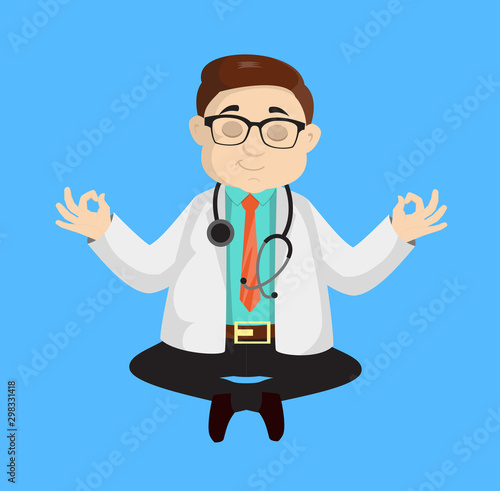 Dermatologist Doctor - Doing Meditation