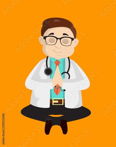 Dermatologist Doctor - Sitting and Praying