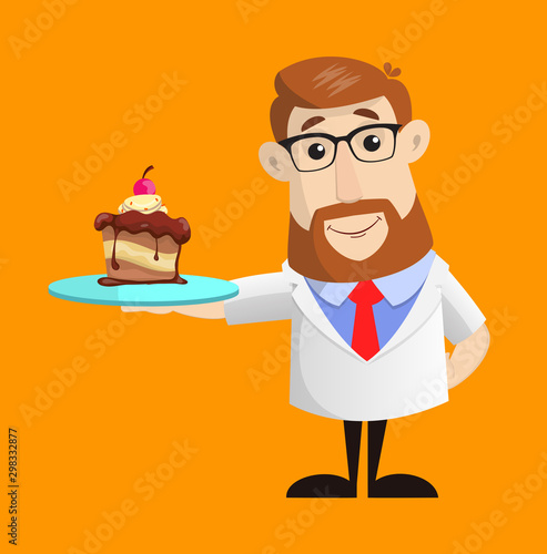 Doctor - Presenting a Cake