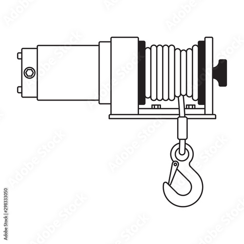 Electric Recovery Winch 12V