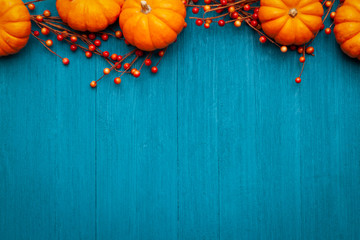 Autumn Thanksgiving Colorful Setting Background