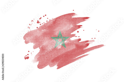Bild auf Leinwand National flag of Morocco