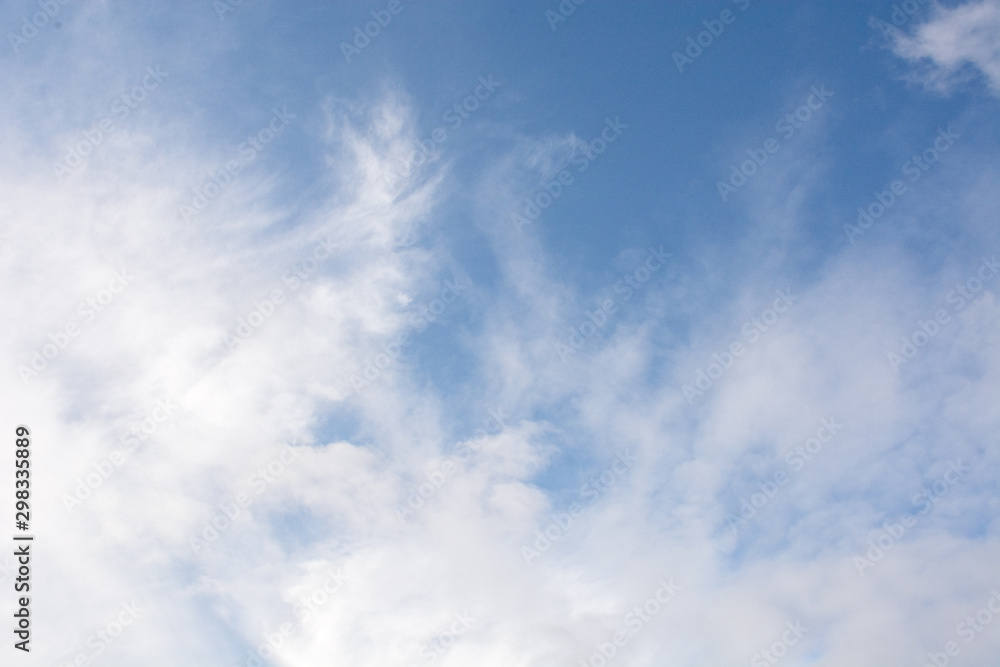 blue sky with clouds