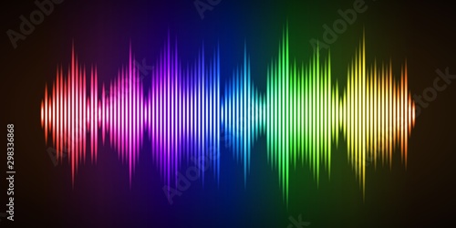 Colorful sound wave background