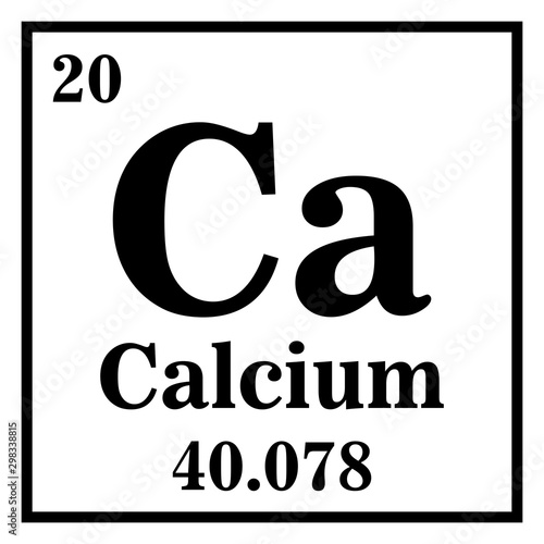 Calcium Periodic Table of the Elements Vector illustration eps 10
