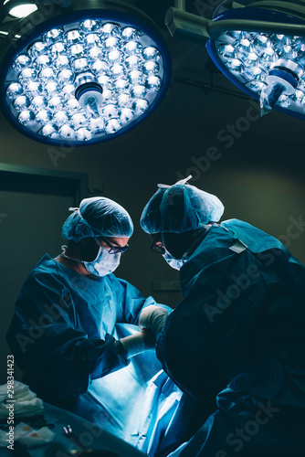 Surgeons during a surgery photo