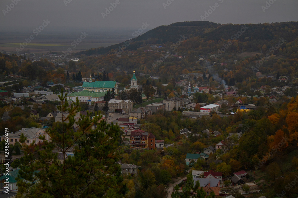 View of the historic center of Kremenets city