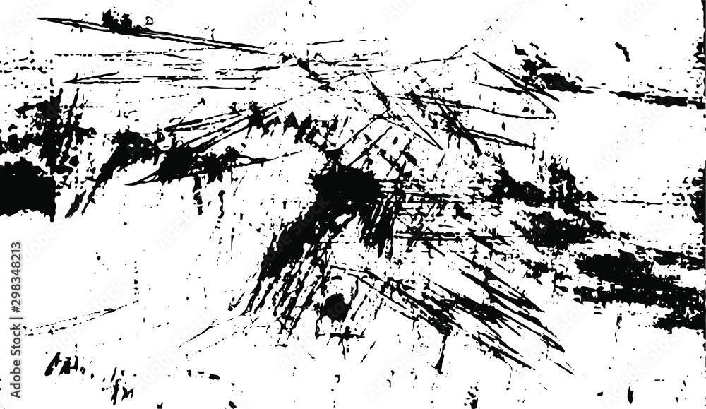 Fototapeta premium Scratched Grunge Urban Background Texture Vector. Dust Overlay Distress Grainy Grungy Effect. Distressed Backdrop Vector Illustration. Isolated Black on White Background. EPS 10.