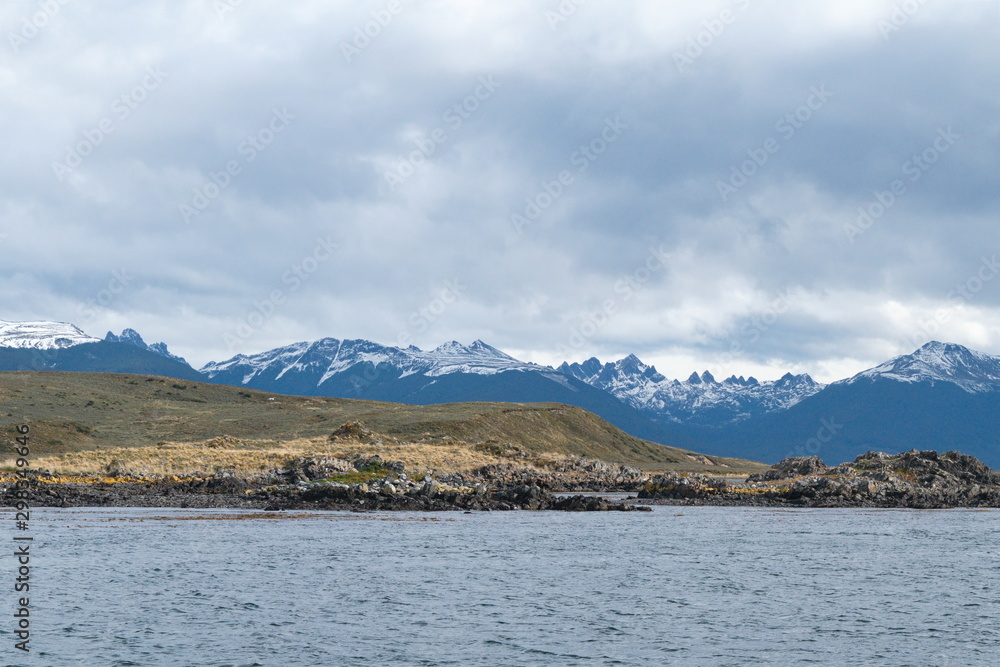 The island in the Beagle Channel, Tierra del Fuego, Argentina The island in the Beagle Channel, Tierra del Fuego, Argentina