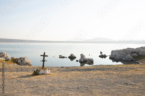 Alchichica lagoon in Puebla, Mexico photo