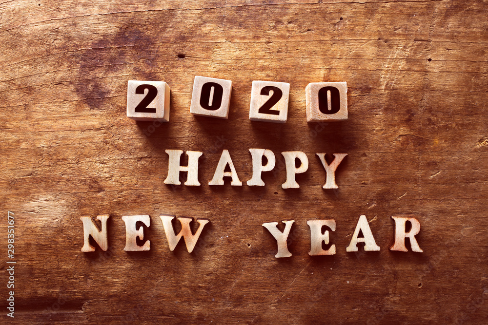 Fototapeta premium New year 2019 change to 2020 concept