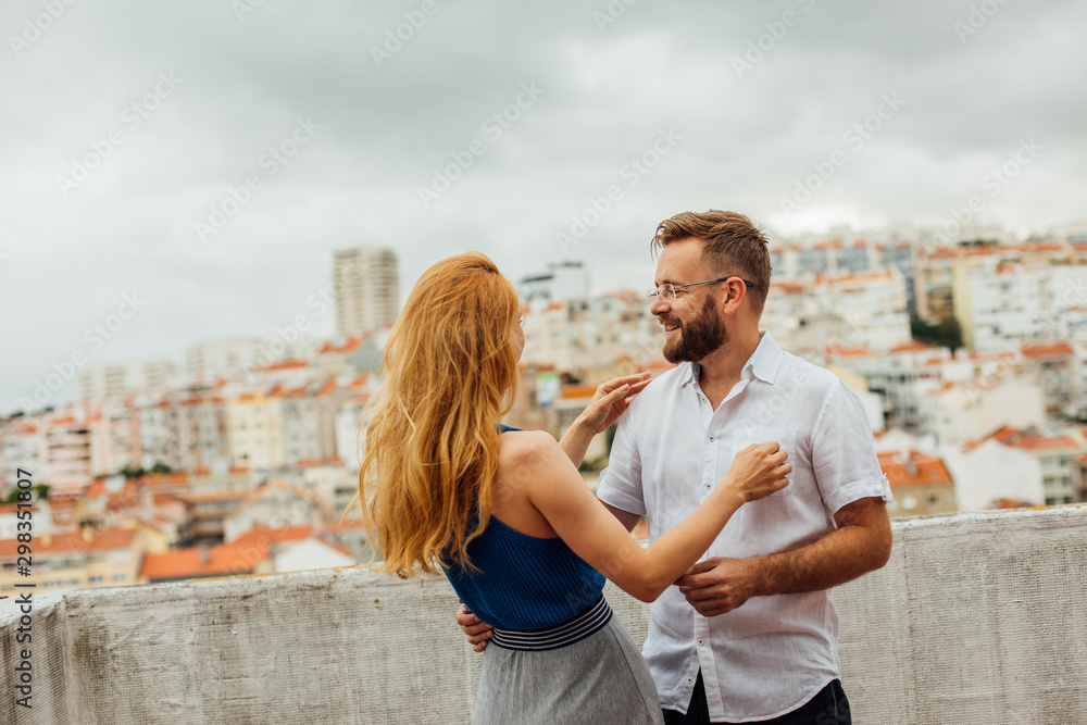 Couple Dance on Rooftop Couple Dance on Rooftop