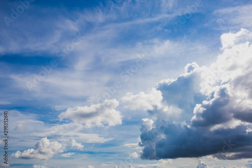 Clouds and sky in daylight