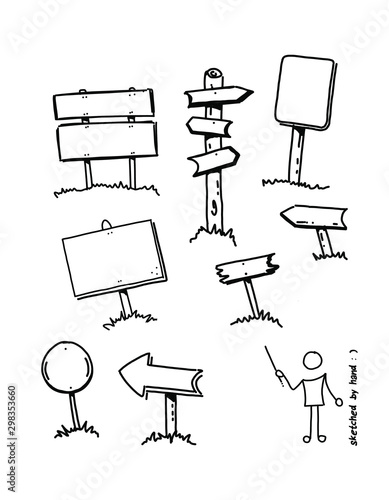 SketchNote Templates Doodles handsketched for your Buisiness Presentation photo