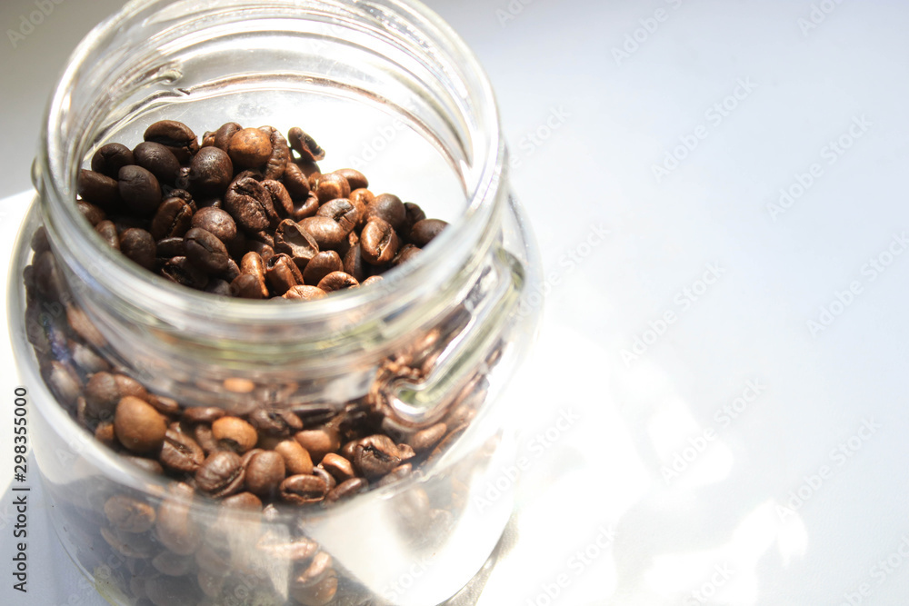 Coffee beans in a jar Coffee beans in a jar