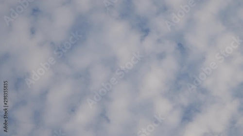 White Clouds Are Flying In The Blue Sky.