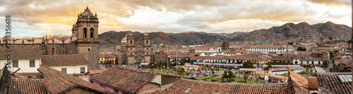 Widoki kolonialnej części miasta Cusco w Peru, Ameryka Południowa