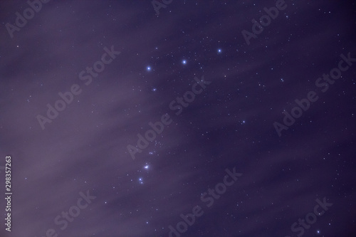 Orion constellation one night with fog © Victor Mulero