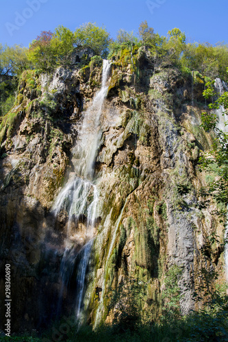 Fototapeta Naklejka Na Ścianę i Meble -  Park Narodowy jeziora Plitvickie, Chorwacja, UNESCO, wodospad