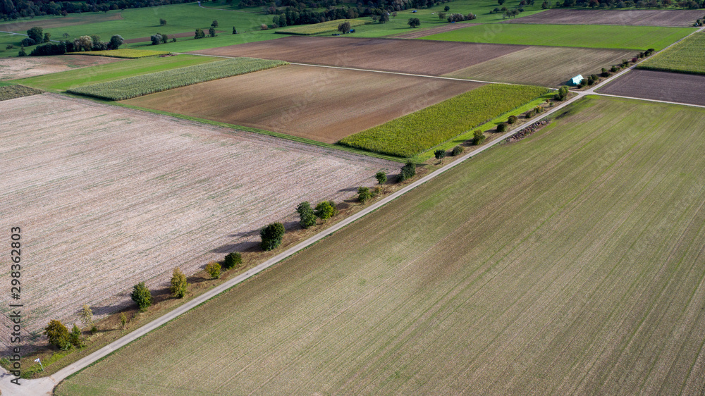 Felder - Wald - Wiesen - Luftbild