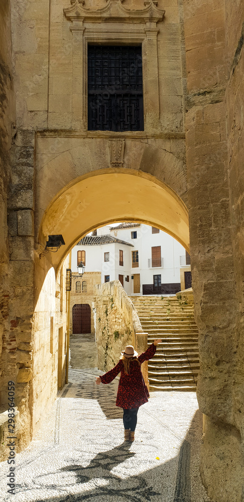 street in old town in Alhama de Granada