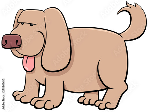 cartoon beige dog comic animal character