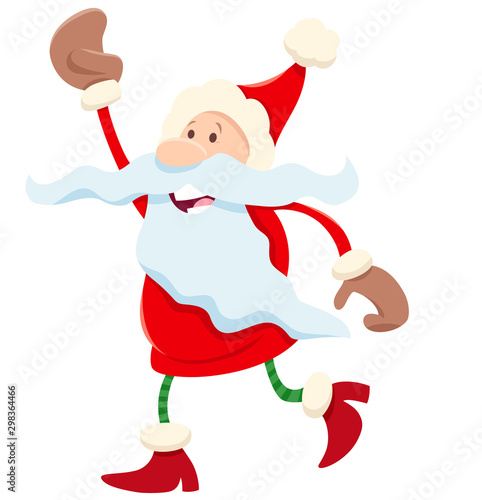 Santa Claus cartoon character on Christmas