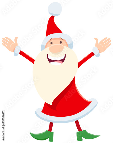 Santa Claus cartoon character on Christmas time
