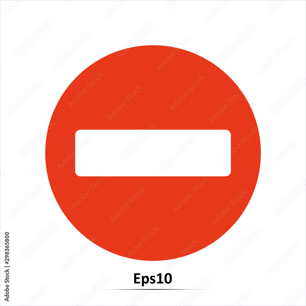 Road sign. Do not entery. Vector Illustration. Red prohibition sign. Stop symbol Road sign. Do not entery. Vector Illustration. Red prohibition sign. Stop symbol