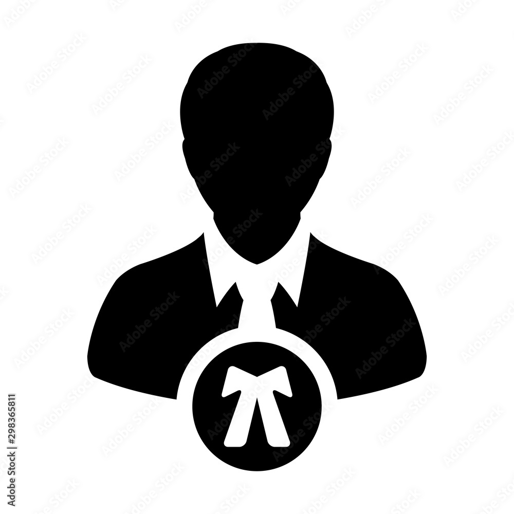 Legal icon vector male user person profile avatar symbol for law and justice in flat color glyph pictogram illustration Legal icon vector male user person profile avatar symbol for law and justice in flat color glyph pictogram illustration