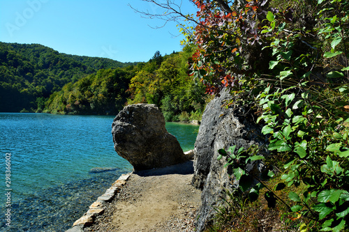 Fototapeta Naklejka Na Ścianę i Meble -  Park Narodowy jeziora Plitwickie, Chorwacja, UNESCO 