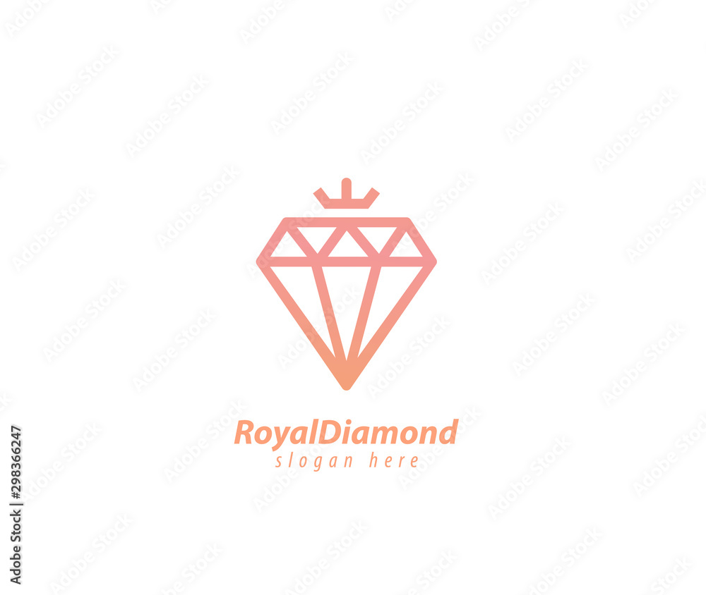 Royal diamond design logo