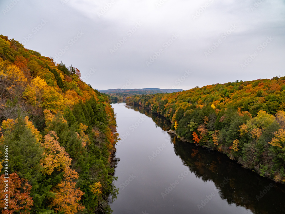 Connecticut river in fall