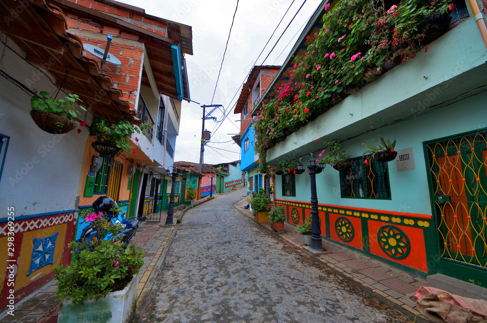 Fototapeta premium Colourful Colombian Streets