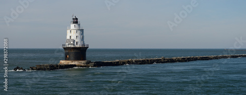lighthouse on sea