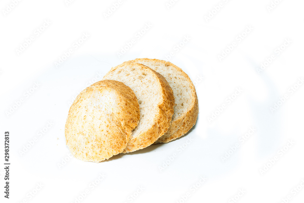 loaf of bread with sesame seeds isolated on white loaf of bread with sesame seeds isolated on white