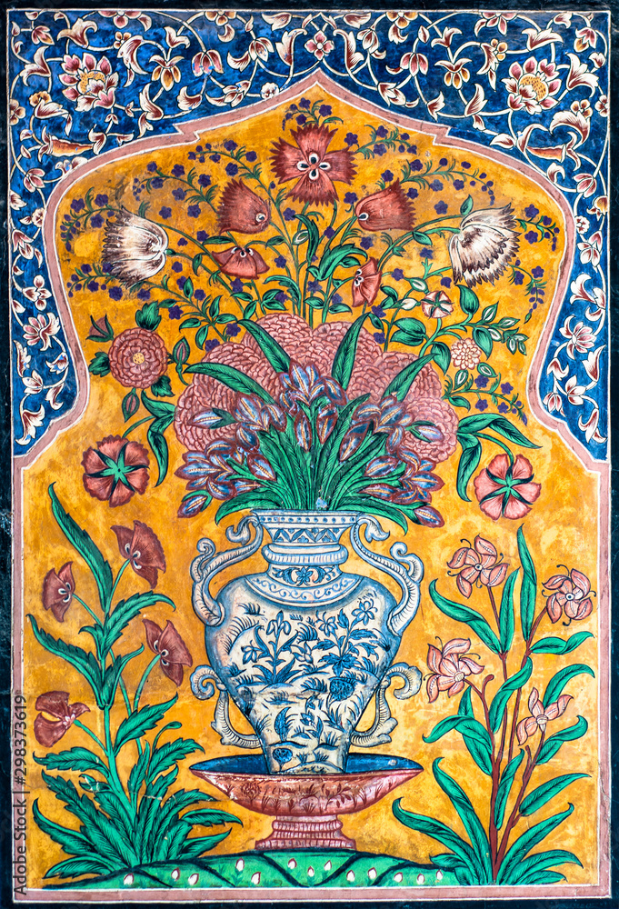 Islamic wall art of the 16th century Stock Illustration | Adobe Stock