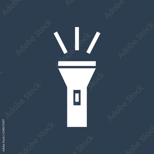 Flashlight icon vector