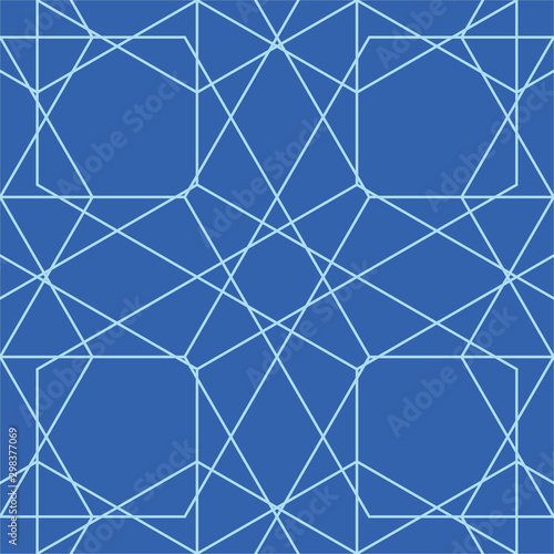 blue geometric pattern vector illustration 