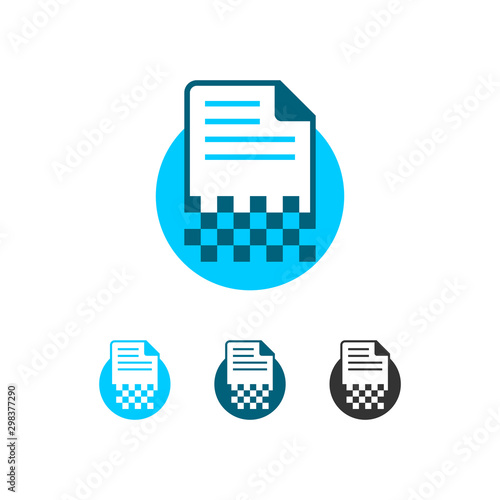 Document Digitalization Logo Icon Symbol