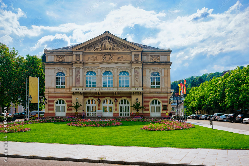 Theater on Goetheplatz square in Baden Baden in Germany