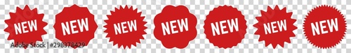 New Tag Red | Special Offer Icon | Sticker | Deal Label | Variations