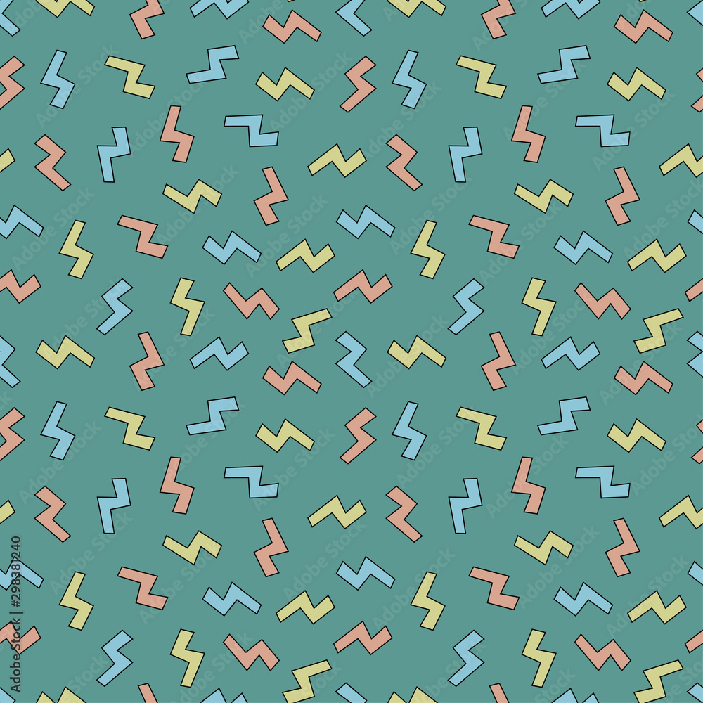 90s pattern broken line green 90s pattern broken line green