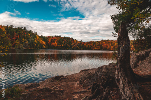 Fall Foliage in Gatineau Park near Ottawa, Ontario in October