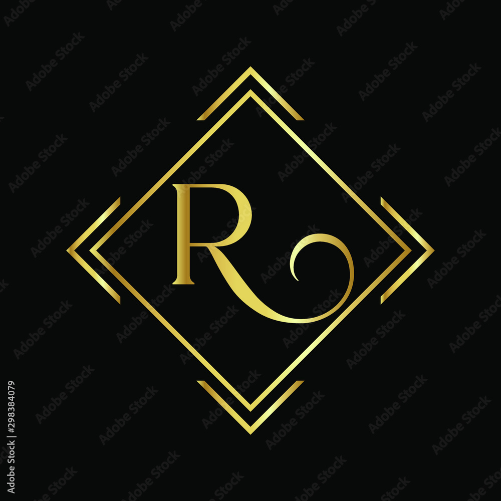 R letter logo design, Letter R logo, R vector icon, R Design Stock Vector |  Adobe Stock