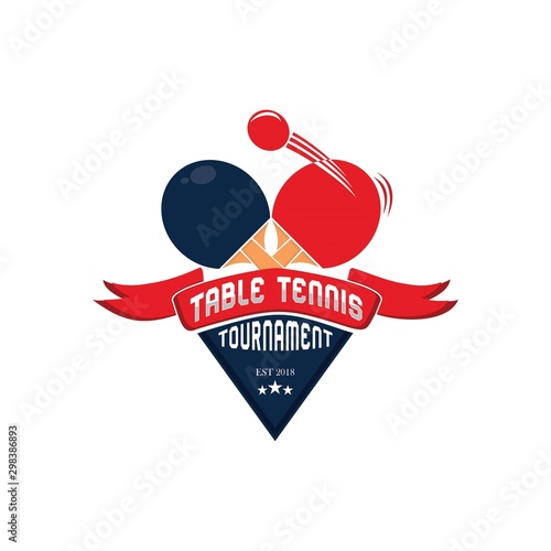 Table Tennis Logo Template