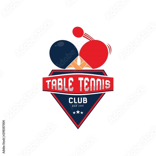 Table Tennis Logo Template