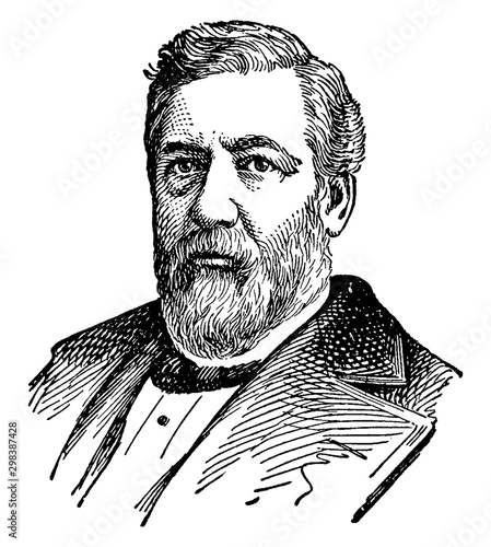 James Gillespie Blaine, vintage illustration