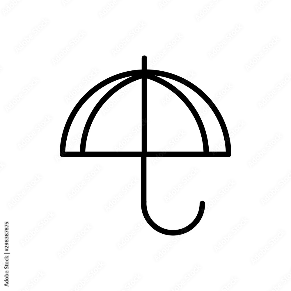 umbrella sign delivery icon thick line umbrella sign delivery icon thick line
