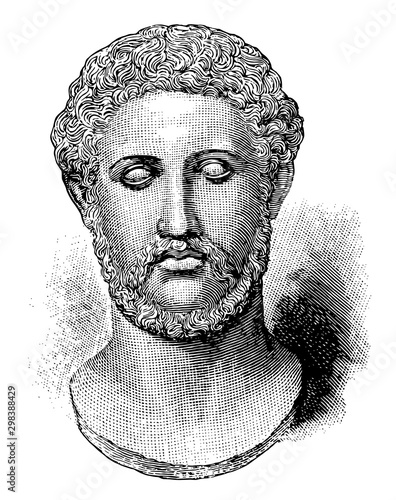 Alcibiades, vintage illustration